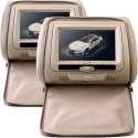 2x 7 inch LCD Beige DVD monitoren