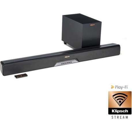 Klipsch RSB-8 soundbar luidspreker 2.1 kanalen 100 W Zwart, Zilver