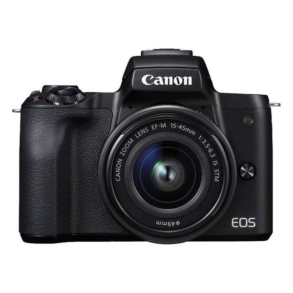 Canon EOS M50 + EF-M 15-45mm - inclusief cameratas en SD-geheugenkaart