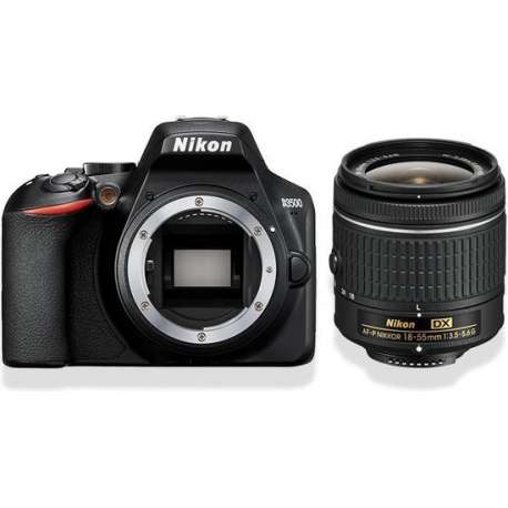 Nikon D3500 + AF-P DX 18-55 f/3.5-5.6 - Zwart