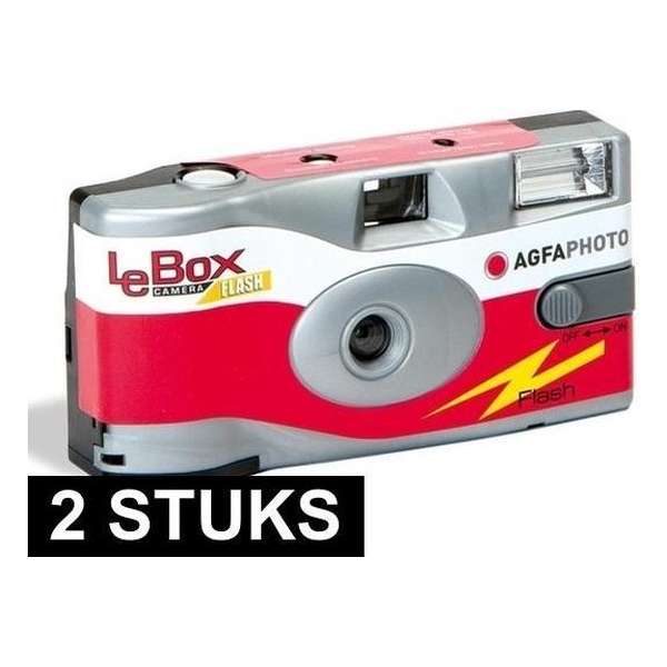 2x wegwerp cameras met flitser