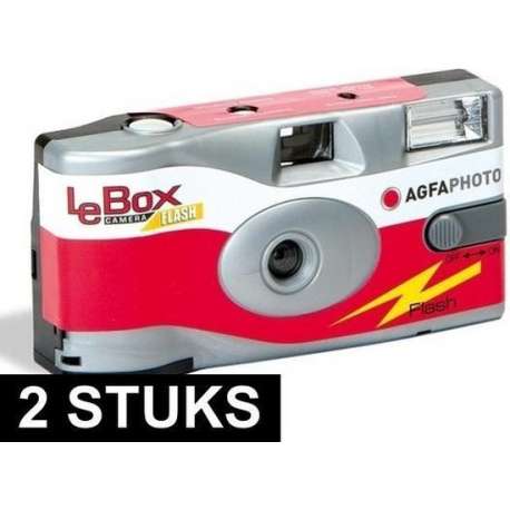 2x wegwerp cameras met flitser