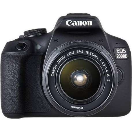 Canon EOS 2000D Body + 18-55mm + 50mm - Zwart