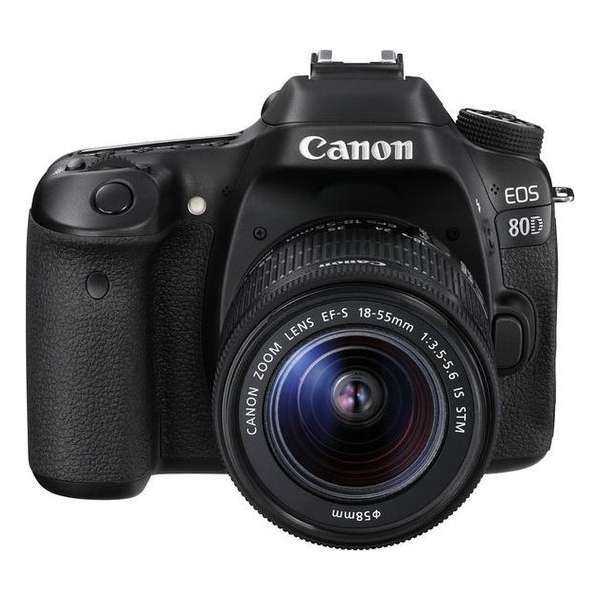 Canon EOS 80D Body + 18-55mm - Zwart