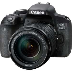 Canon EOS 800D + EF-S 18-135 IS STM - Zwart
