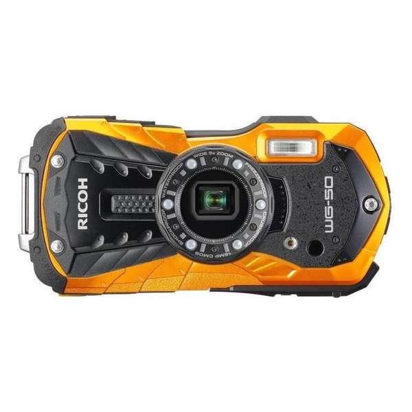 RICOH WG 50 Orange - Compact Outdoor 16 MP + neopreen hoes