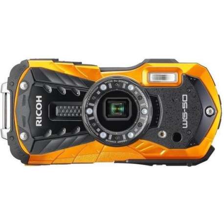 RICOH WG 50 Orange - Compact Outdoor 16 MP + neopreen hoes