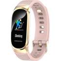 SAMMIT® Dames Activity Tracker Goud Roze Met Stappenteller- Meldingen- Hartslag- Calorieën Meter- Iphone&Android