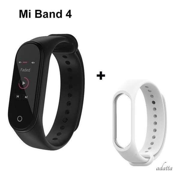 Xiaomi Mi Band 4 activity tracker + Adatta bandje - wit