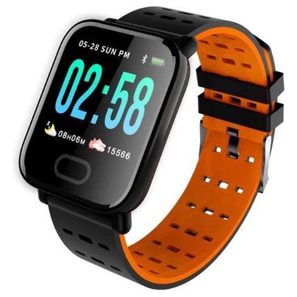 ENRICHS - Activity Tracker - Hartslagmeter - Fitness Tracker - Smart Bracelet - Oranje