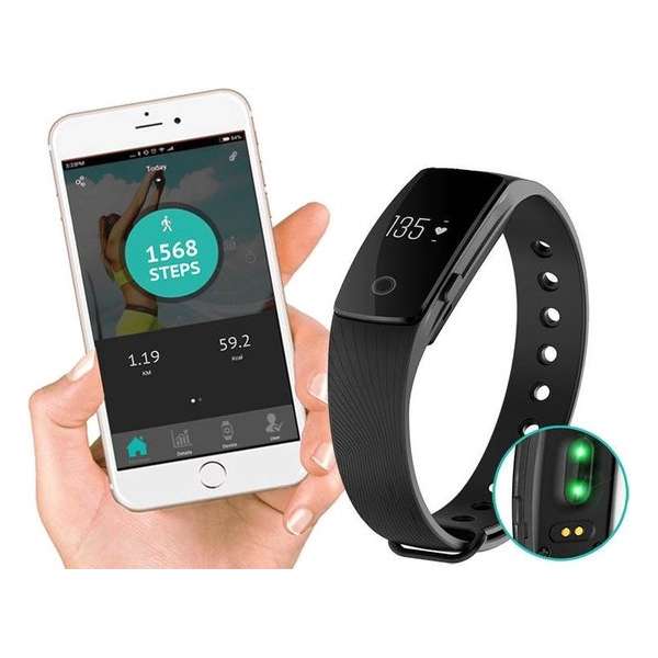 Guardo Fit coach HR One - Activity tracker - Zwart