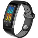 DrPhone V9 PLUS - Touchscreen Stappenteller - Hartslagmeter - Activitytracker - Smartwatch met Slimme functies - Zwart