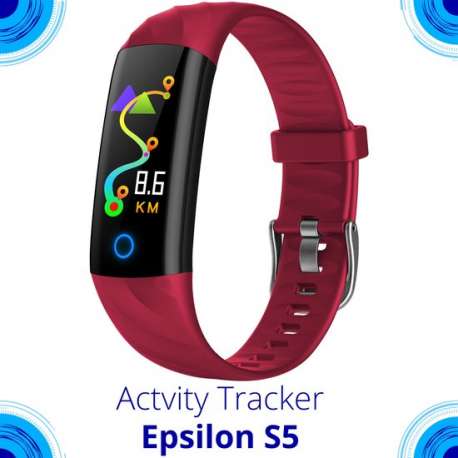 Activity Tracker Dames met Hartslagmeter - Waterdicht - Rood