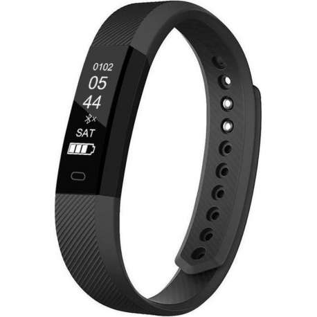 Denver BFH-15 - Zwarte fitnessband met hartslagmonitor en Bluetooth