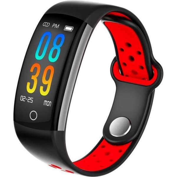 DrPhone V9 PLUS - Touchscreen Stappenteller - Hartslagmeter - Activitytracker - Smartwatch met Slimme functies - Rood