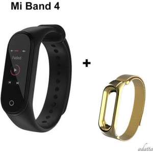 Xiaomi Mi Band 4 + Adatta Milianese loop bandje - Goud