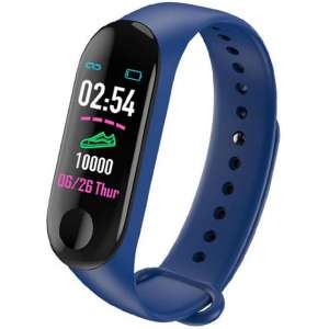 Smarty SW001C Digitale horologe - Activitytracker - Blauw/Zwart