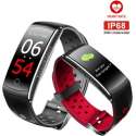 DrPhone V9 High - Activity Tracker - Zwart/Rood