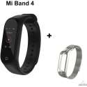 Xiaomi Mi Band 4 + Adatta Milianese loop bandje - Zilver