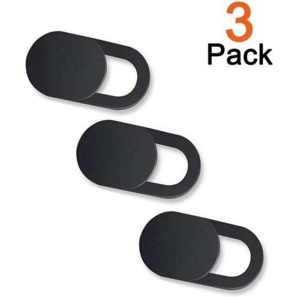 Case2go - Webcam Cover - dun en eenvoudig te monteren - (3 stuks)