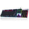 AULA S2016 RGB mechanisch gaming toetsenbord - qwerty - blue switch - 104 keys anti-ghosting game toetsenborden