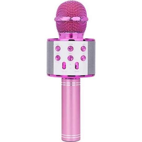 Karaoke Microfoon - Draadloos - Bluetooth Verbinding - Roze - Voor de gezelligste feestjes