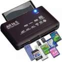 LOUZIR All in One Card Reader - Kaartlezer voor SDHC / SD / Mini / Micro / Externo / XD / CF / M2 / MMC - Zwart