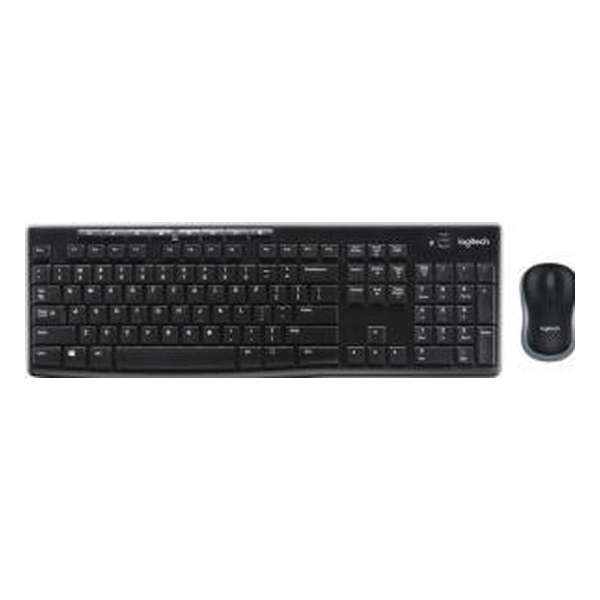 Logitech MK270 - Draadloos Toetsenbord en Muis - Zwart - QWERTY