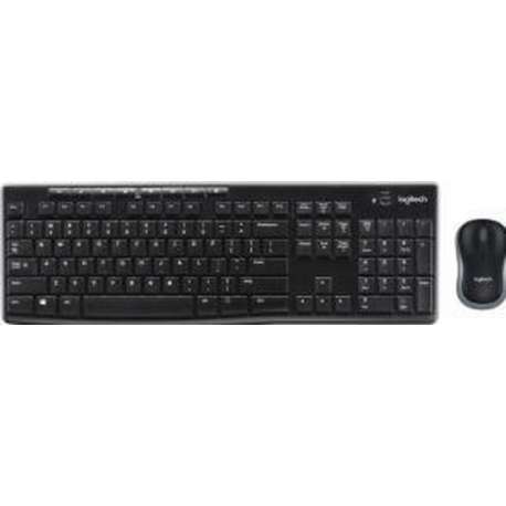 Logitech MK270 - Draadloos Toetsenbord en Muis - Zwart - QWERTY