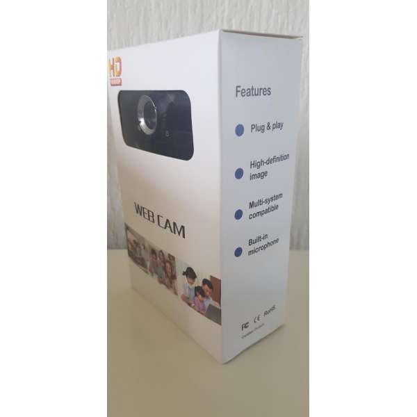 Webcam voor PC - met Microfoon -Webcam - met USB - Full HD 1080P - Camera - Thuiswerken - voor Windows en Mac