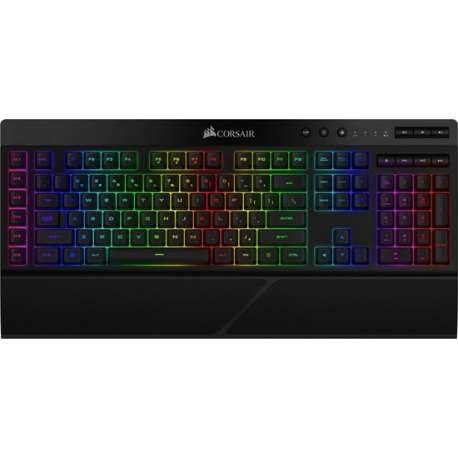 Corsair K57 RGB Draadloos Qwerty Membraan Gaming Toetsenbord - Backlit RGB LED - Zwart