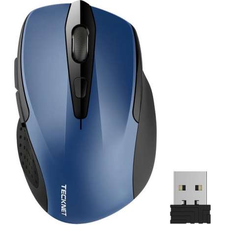 TeckNet Pro 2.4G Draadloze Muis, M3 | 2600DPI | Blauw