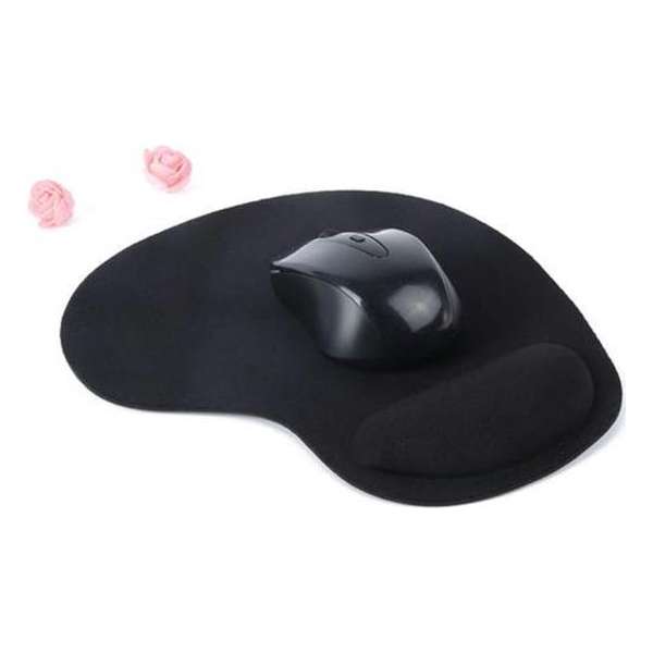 Muismat Met Polssteun - Zwart - Anti slip - Mousepad - Gaming - neoprene toplaag