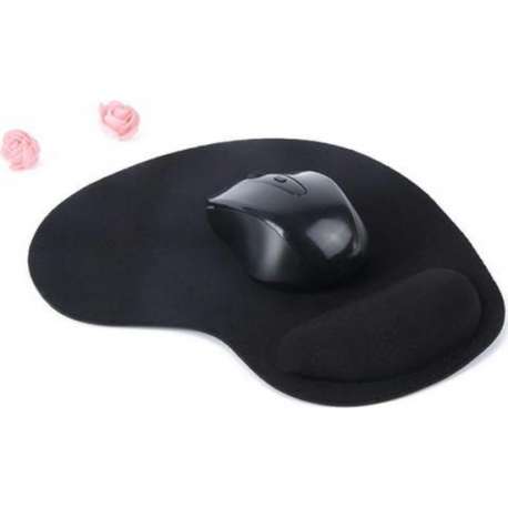 Muismat Met Polssteun - Zwart - Anti slip - Mousepad - Gaming - neoprene toplaag