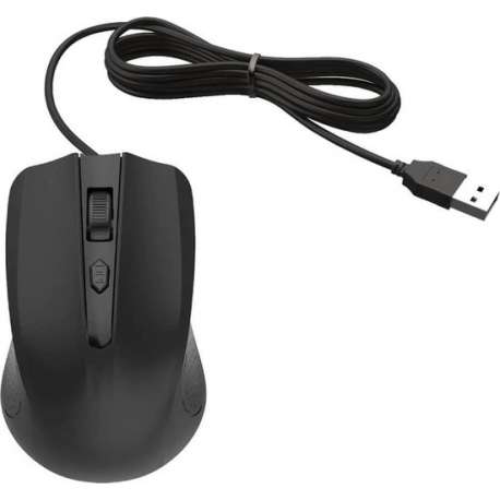 Muis met kabel G-211-E Bedraad voor notebook, pc, Mac, laptop, computer / Windows - zwart