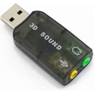 USB Adapter Voor 3.5MM Aux - Jackplug Microfoon + Headset - Plug & Play
