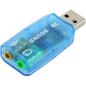 Externe USB Geluidskaart Adapter - Headset + Microfoon - Sound Card - Audio Kaart Dongle - USB Microfoon - Voor Laptop, PC, Mac