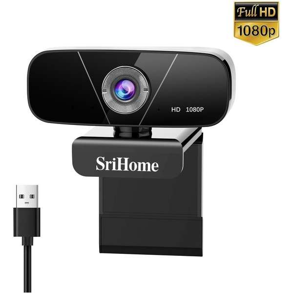 SriHome FullHD Webcam - USB Camera 1080P