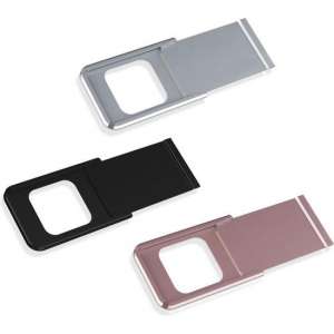 Ultra dun aluminium webcamcover - 3-pack - roze