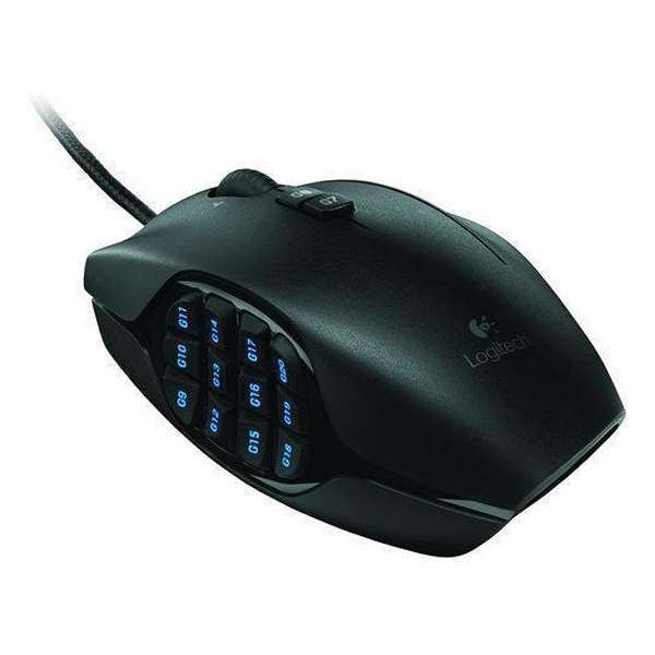 Logitech G600 MMO Gaming Muis Zwart PC