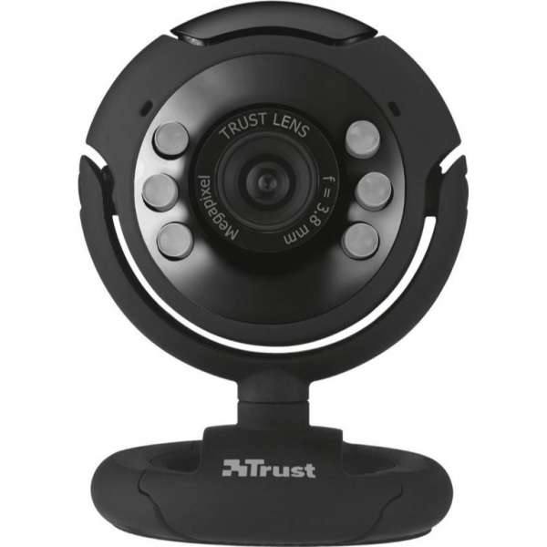 Trust webcam - Spotlight Pro - Incl led lights - ingebouwde microfoon - Videocall - Meeting - Online - Thuiswerken