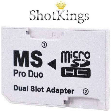 Micro SD naar Memory Stick Pro Duo geheugenkaart adapter voor o.a. PSP of camera