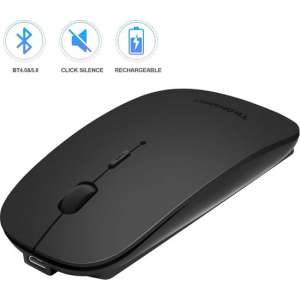 Bluetooth draadloze muis – Stil – Oplaadbare batterij – 3 instelbaar dpi-niveau – voor mac windows