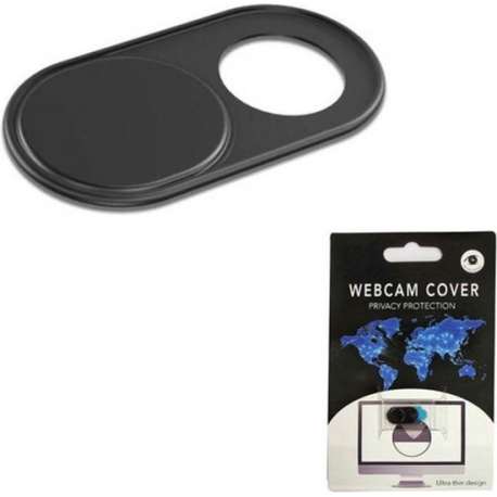 Webcam Cover - Privacy schuifje - Geschikt voor Macbook, Laptop en Tablet - Zwart