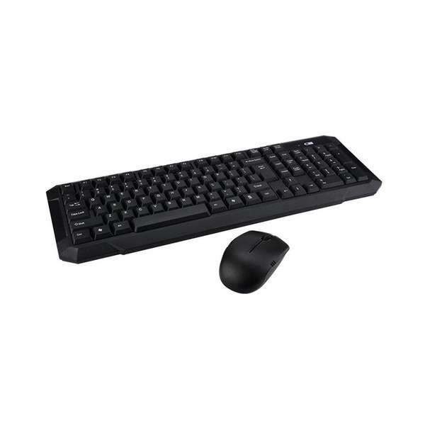 Draadloos Toetsenbord  2.4G - QWERTY - Draadloze keyboard - Draadloze muis - Zwart - Combinatie set