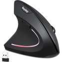 EasySMX G814-L, Draadloze ergonomische muis, 2400 DPI, linkshandige muis, Grijs/Zwart