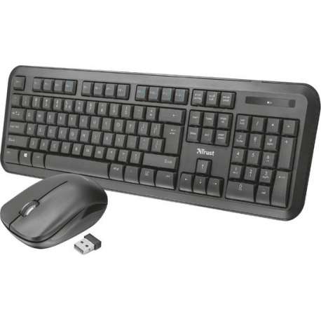 Trust Nova toetsenbord RF Wireless Duits Black