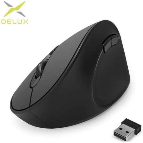 Delux M618SE Draadloze Ergonomische muis (1600 DPI)