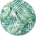 Moodadventures | Muismatten | Muismat Rond Green Palm Leafs | 20x20 | Rubber