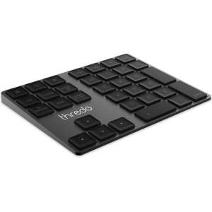 Thredo Bluetooth Numeriek Macbook Toetsenbord/Keypad/Klavier - Zwart Aluminium - Draadloos